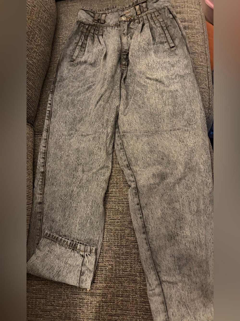 Jordache Acid-Wash Gray Relaxed Jeans
